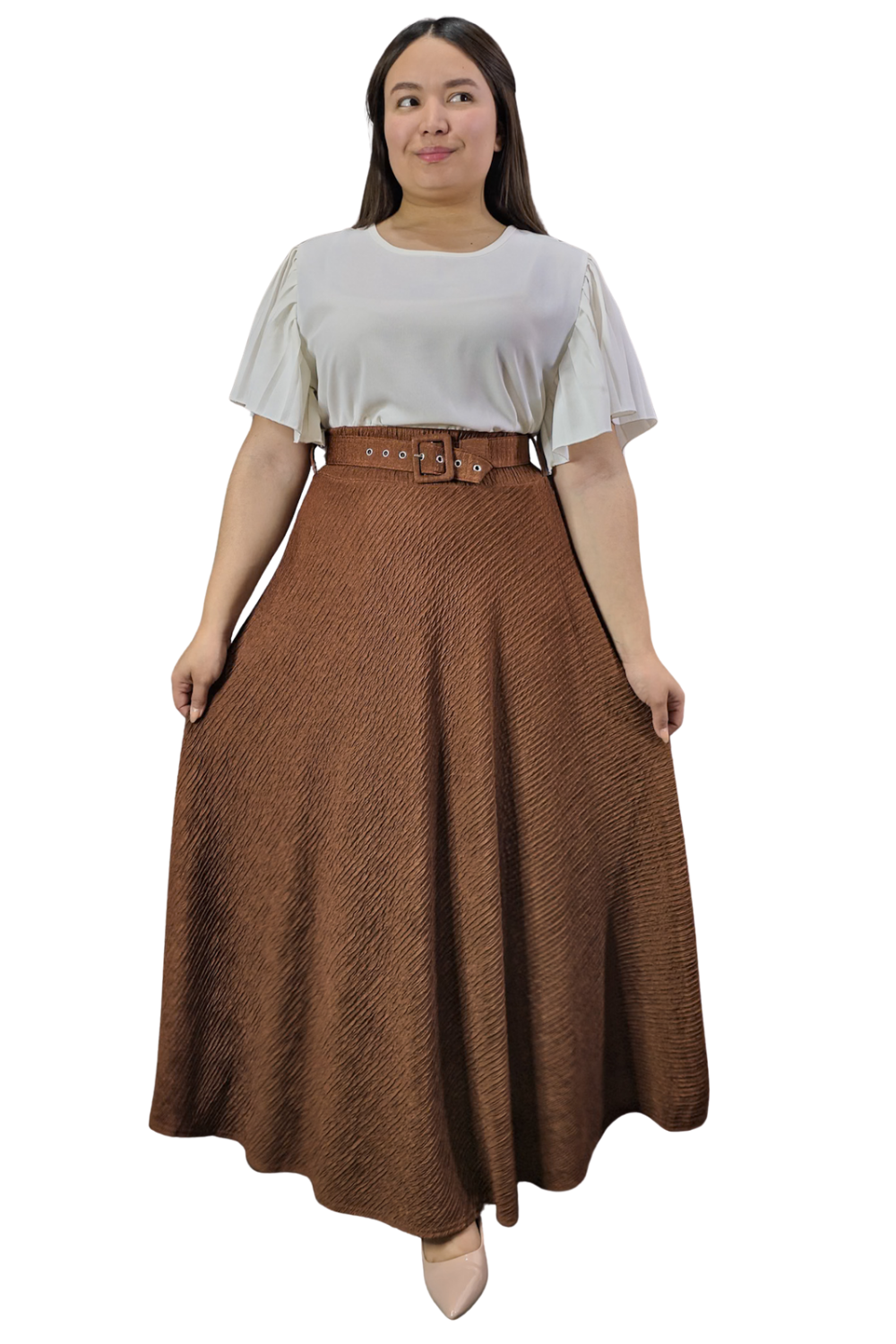 Maxi Falda Texturizada Molly
