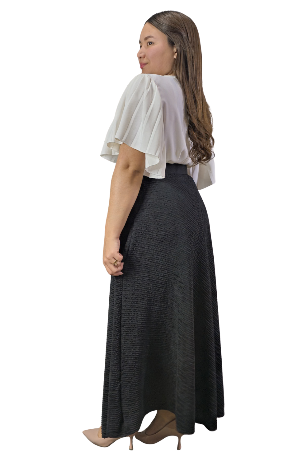 Maxi Falda Texturizada Molly