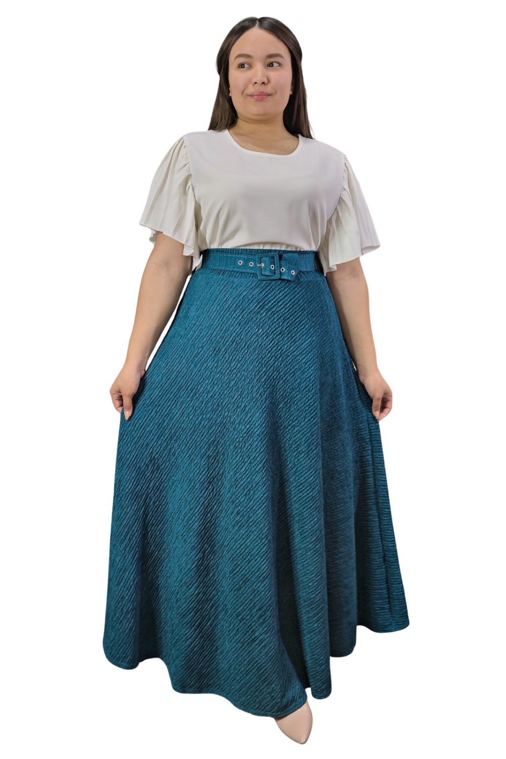 Maxi Falda Texturizada Molly