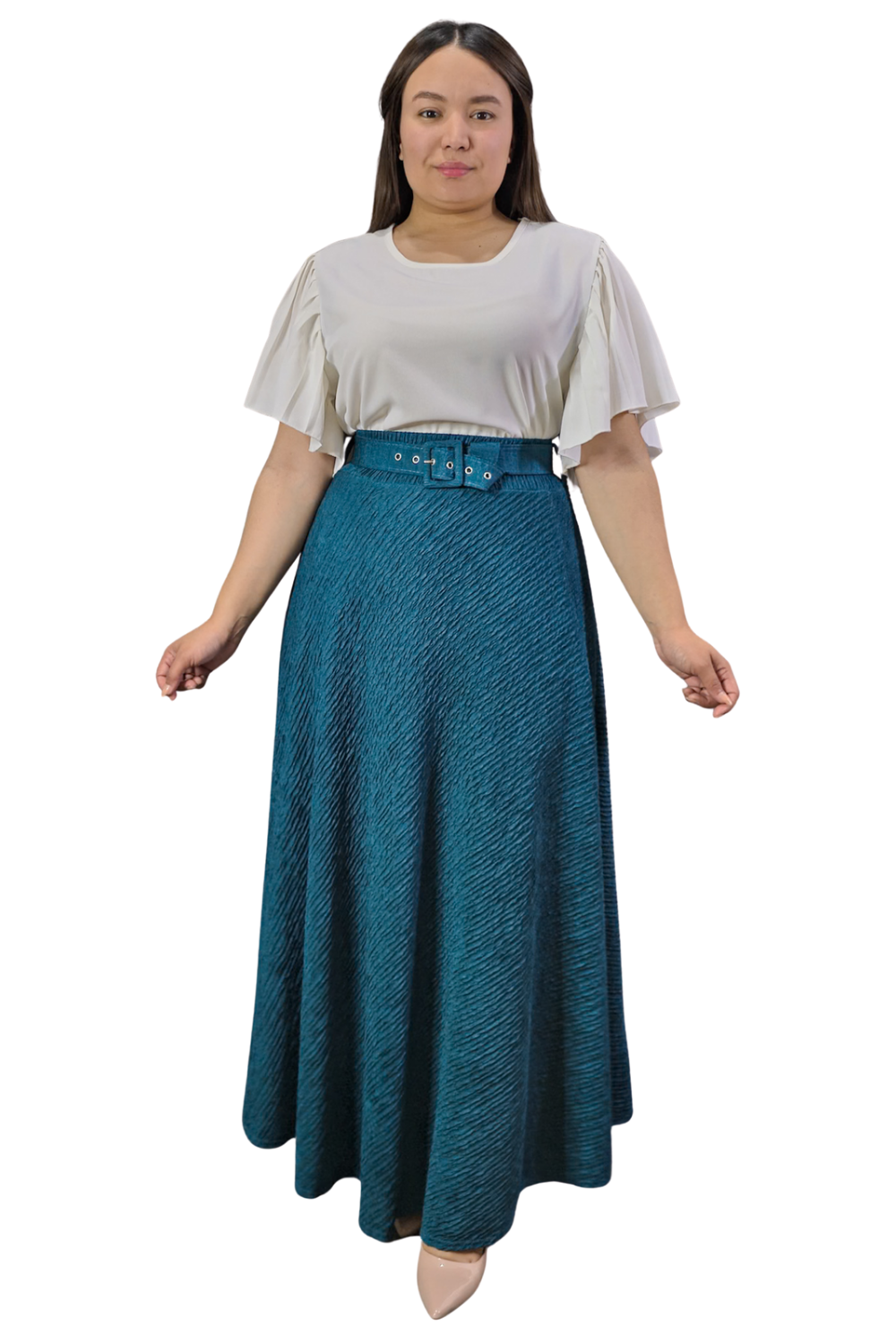 Maxi Falda Texturizada Molly