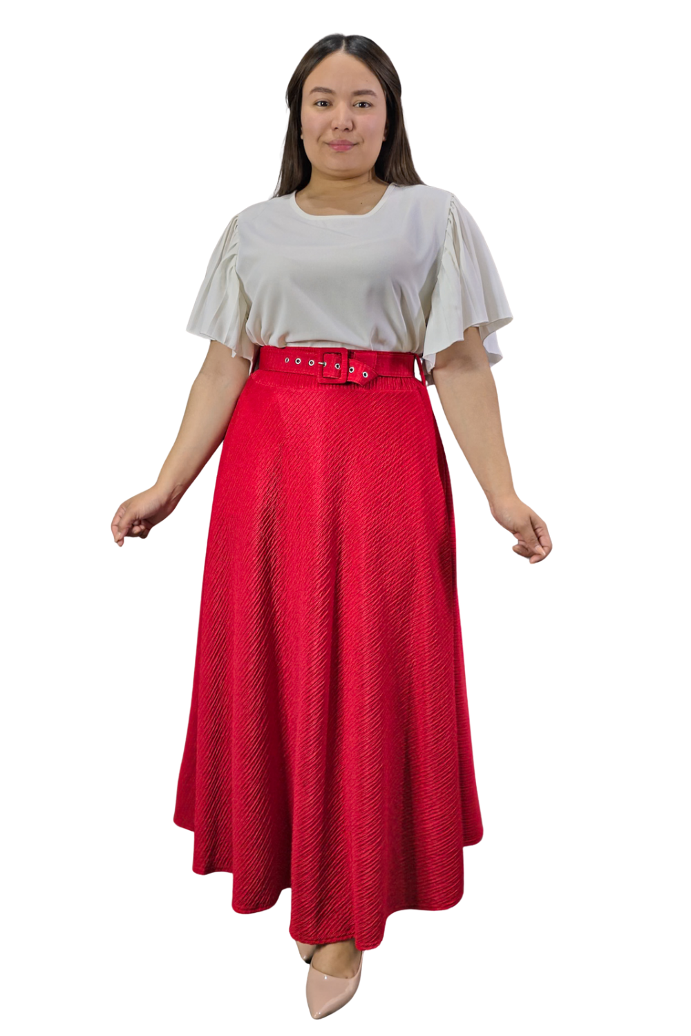 Maxi Falda Texturizada Molly
