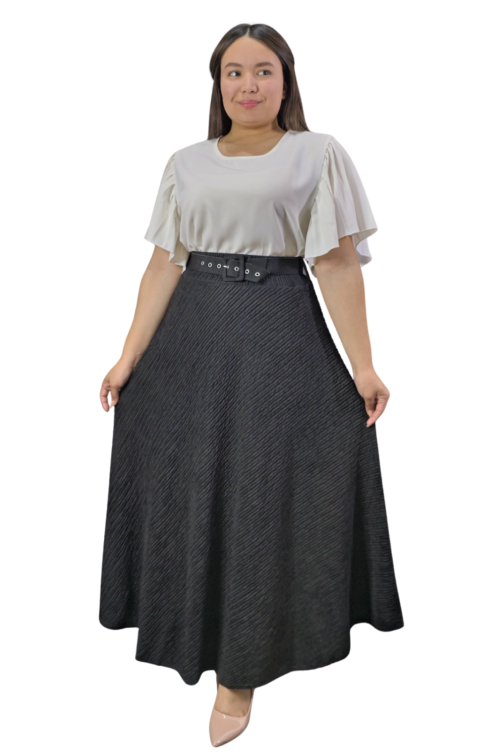 Maxi Falda Texturizada Molly