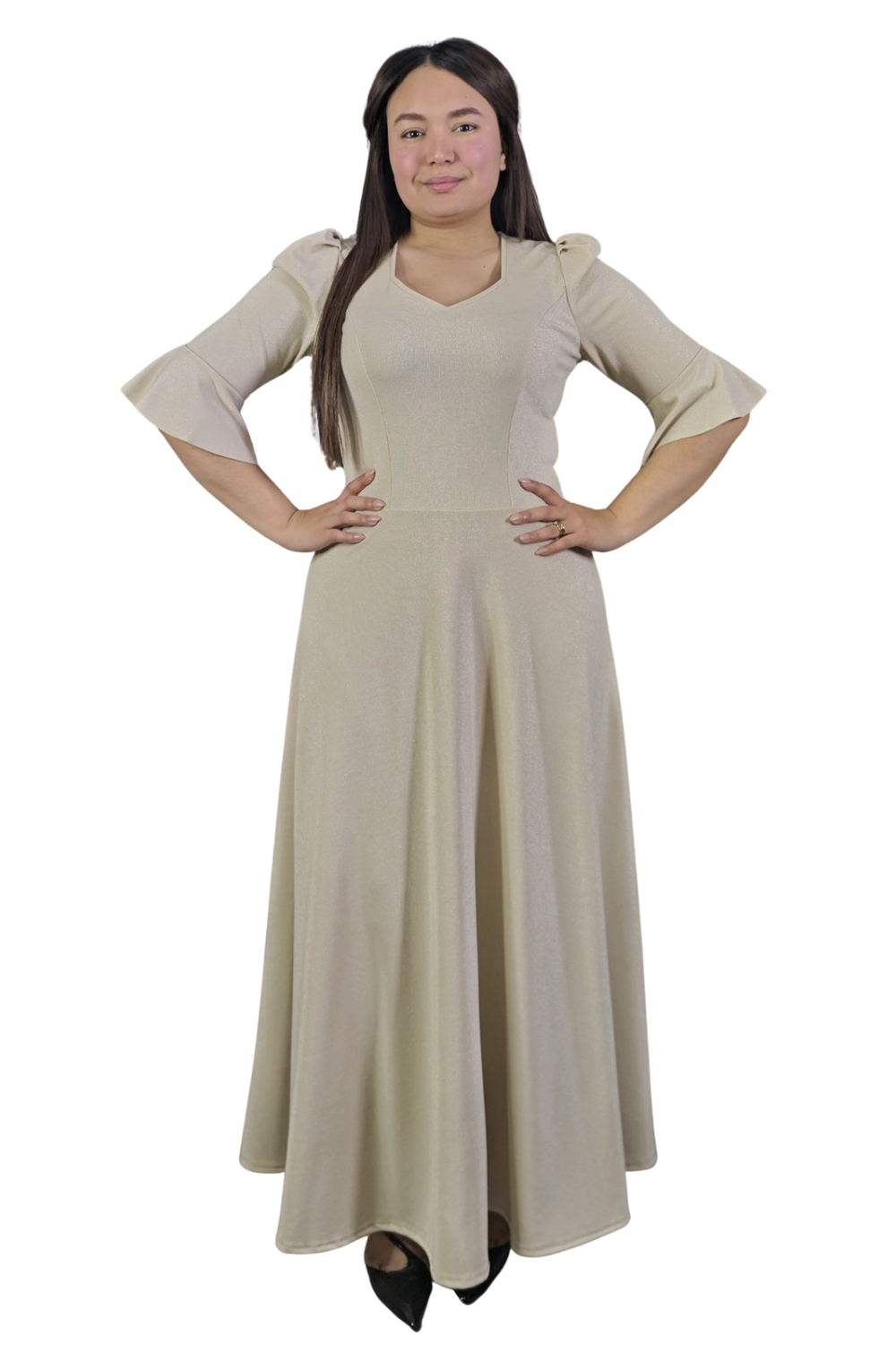 Maxi Vestido Brillos Evelyn