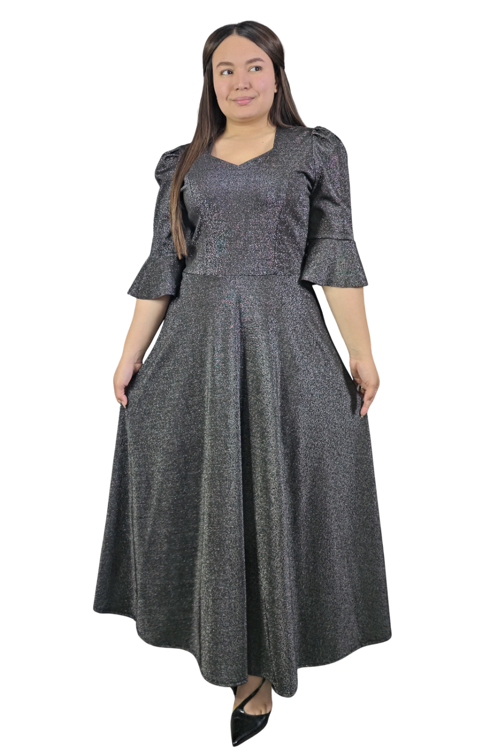 Maxi Vestido Brillos Evelyn