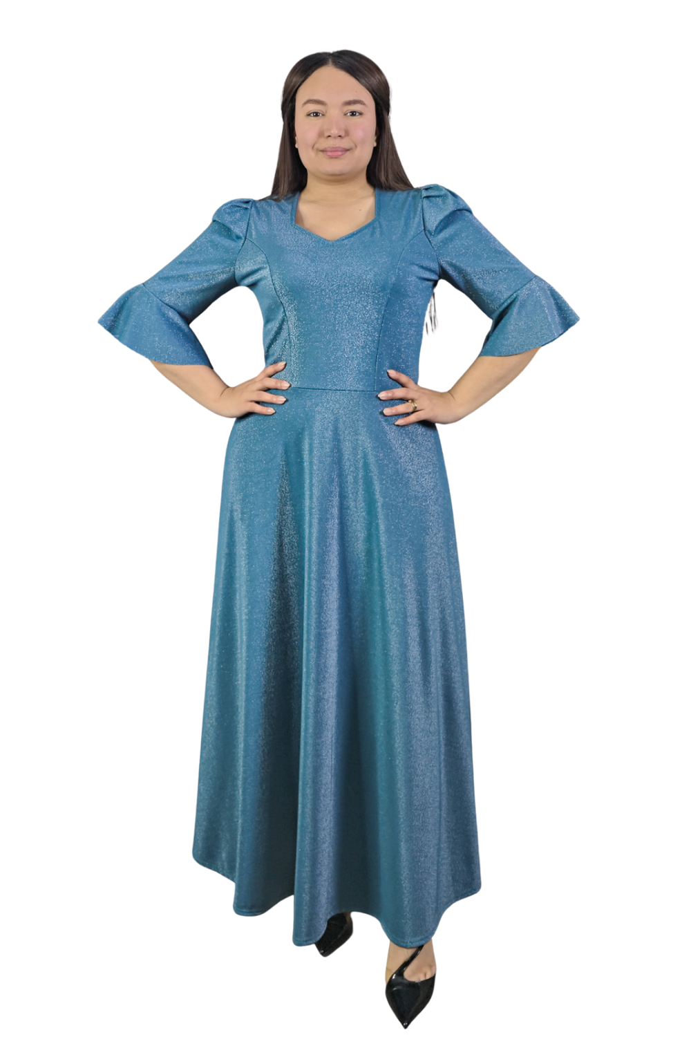 Maxi Vestido Brillos Evelyn