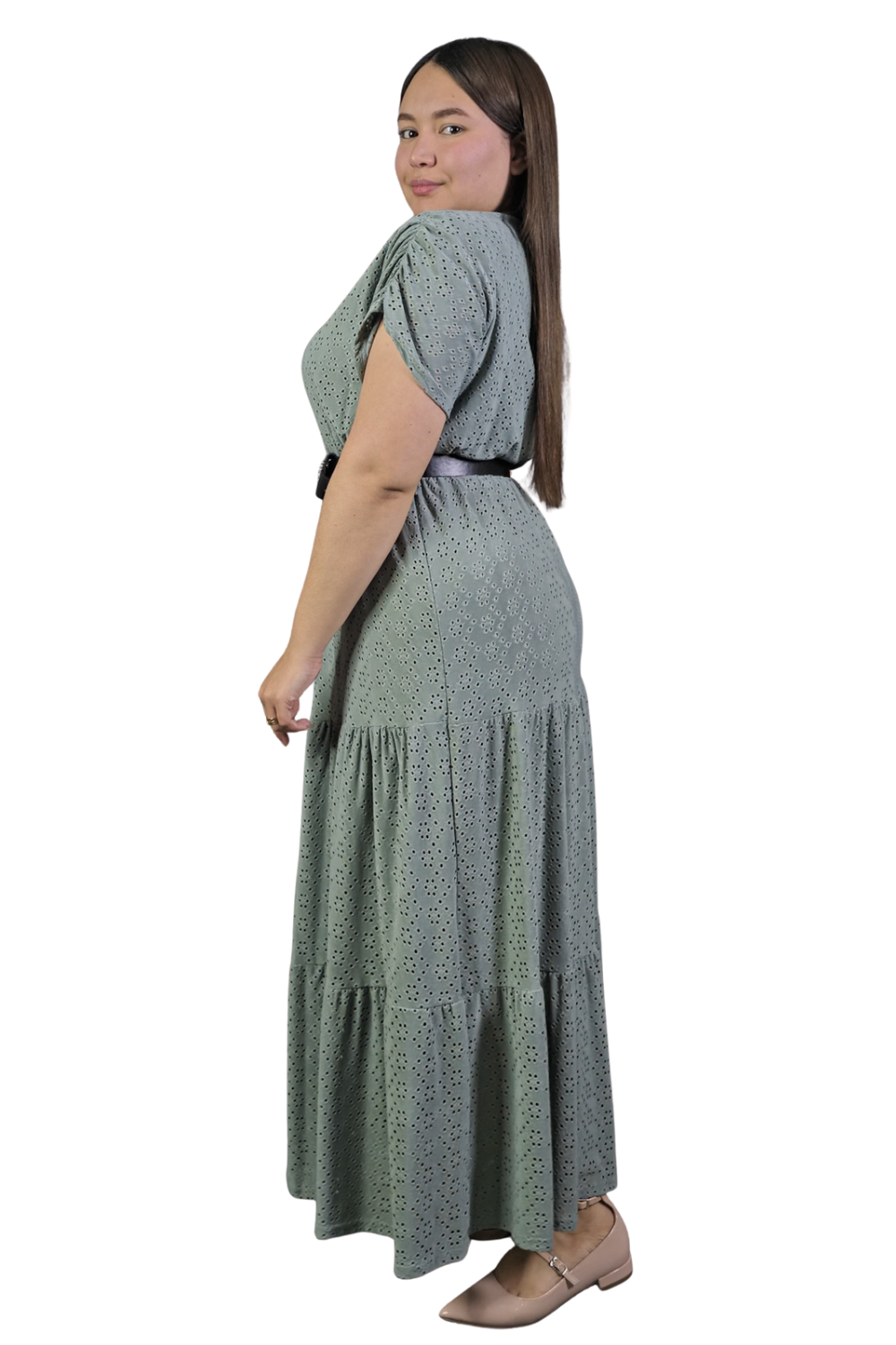 Maxi Vestido Broderie Ada