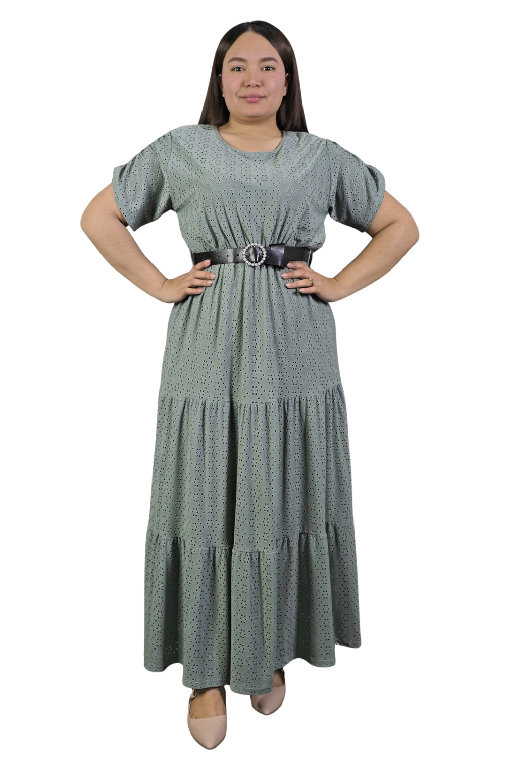 Maxi Vestido Broderie Ada