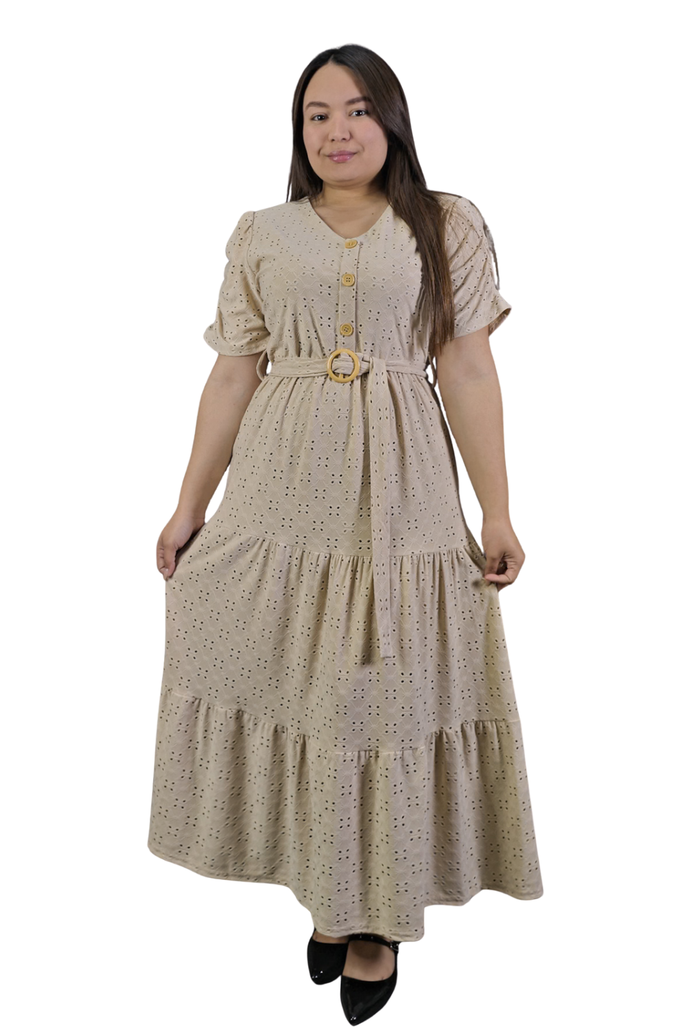 Maxi Vestido Broderie Charis