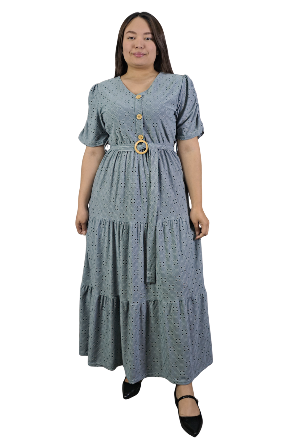 Maxi Vestido Broderie Charis