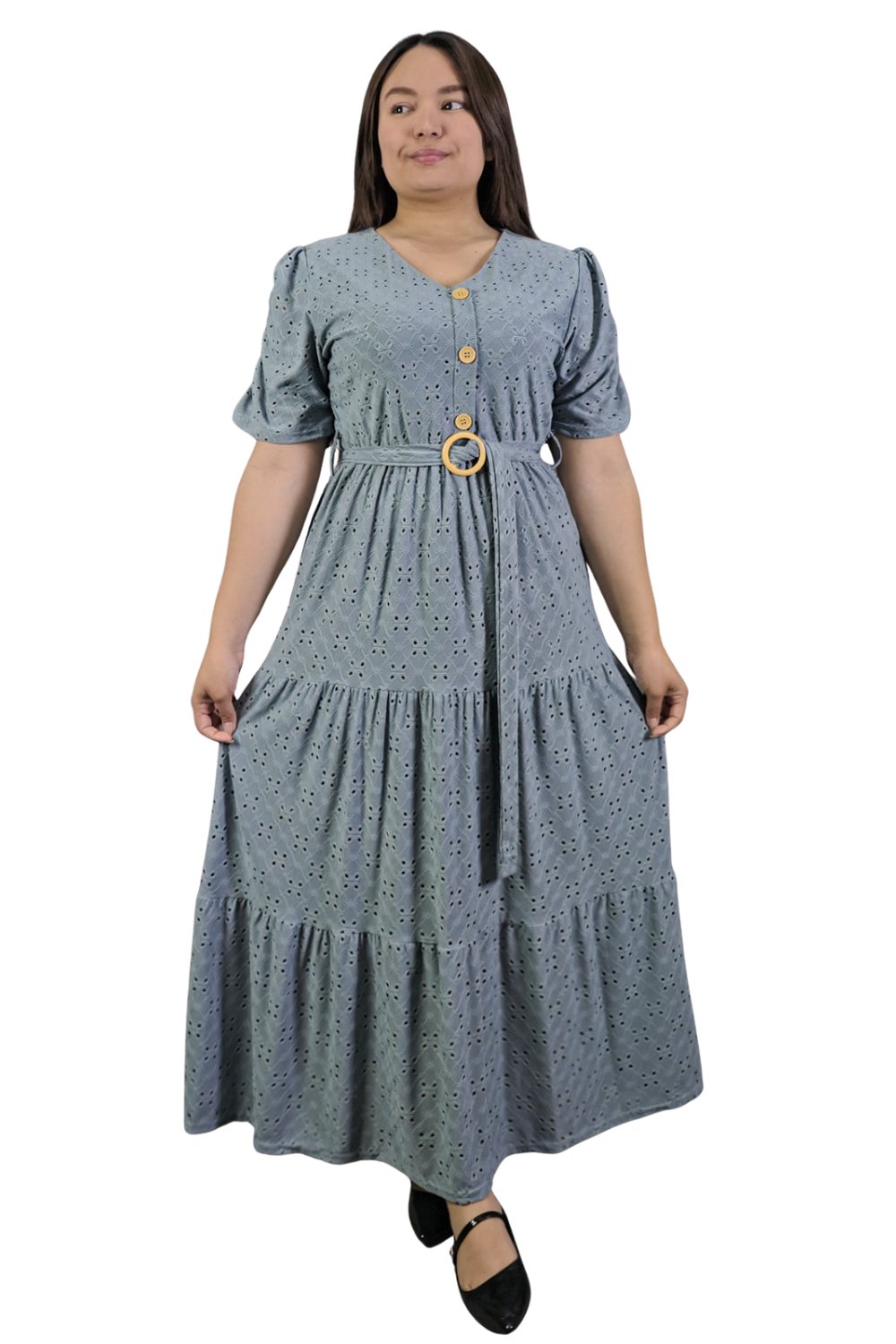 Maxi Vestido Broderie Charis