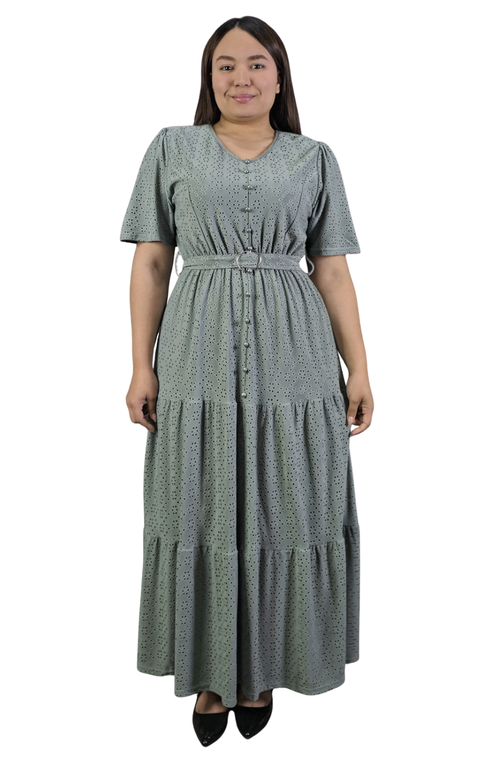 Maxi Vestido Broderie Ginger