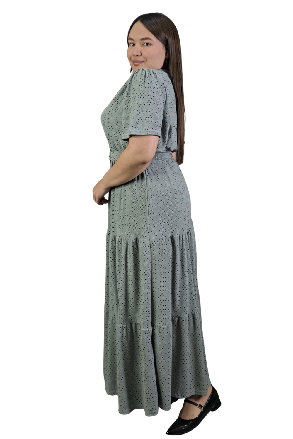 Maxi Vestido Broderie Ginger