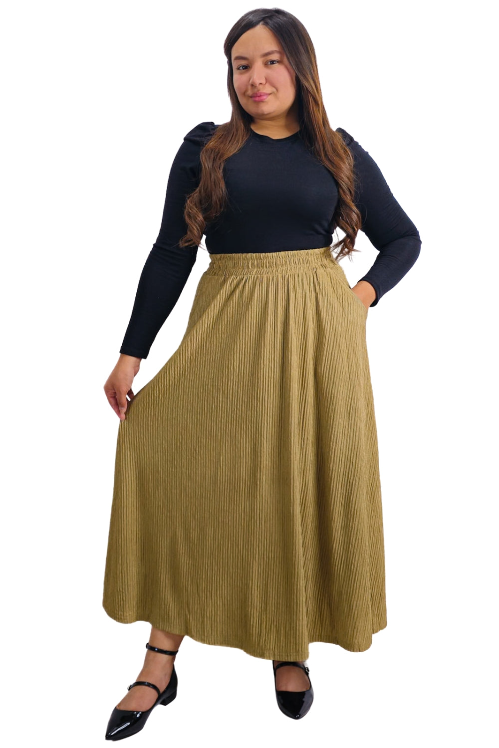 Falda con Textura Keren