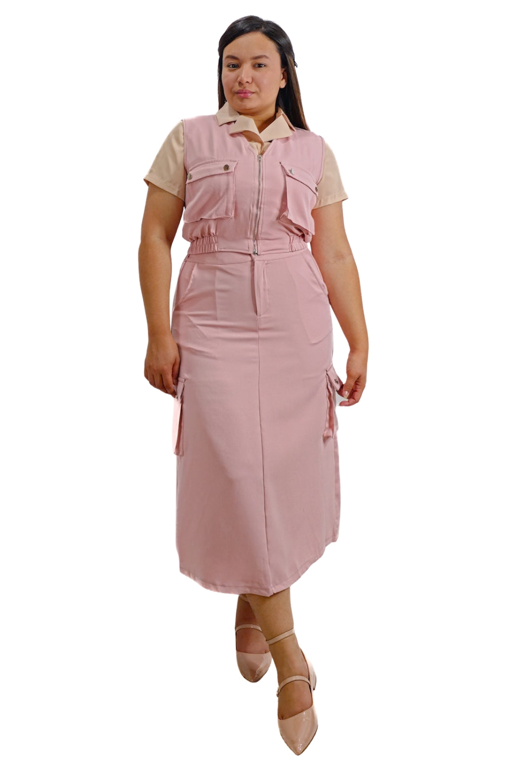 Conjunto Falda - Chaleco Nahia