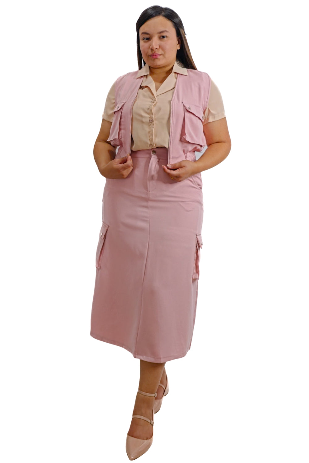 Conjunto Falda - Chaleco Nahia