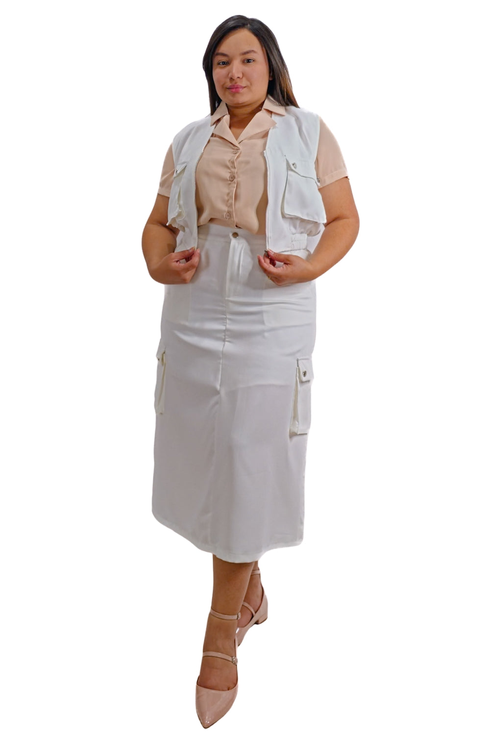 Conjunto Falda - Chaleco Nahia