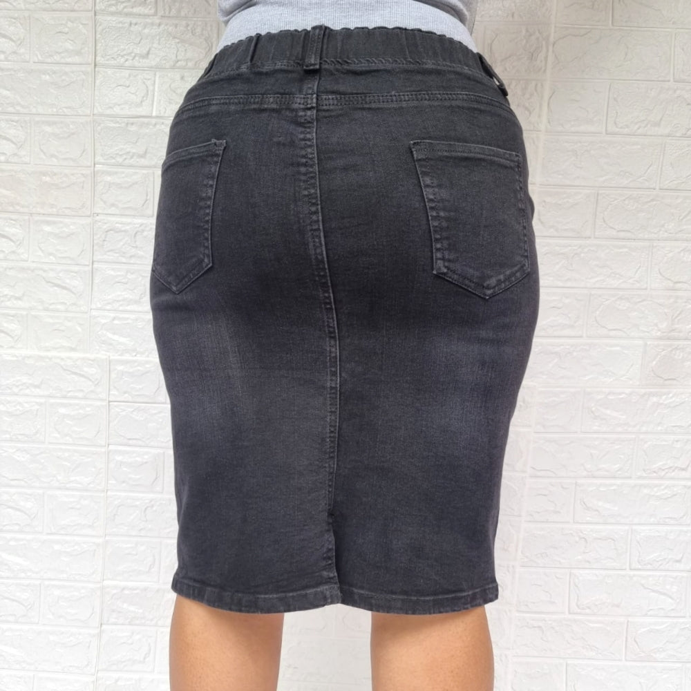 Falda de Mezclilla Rasgada