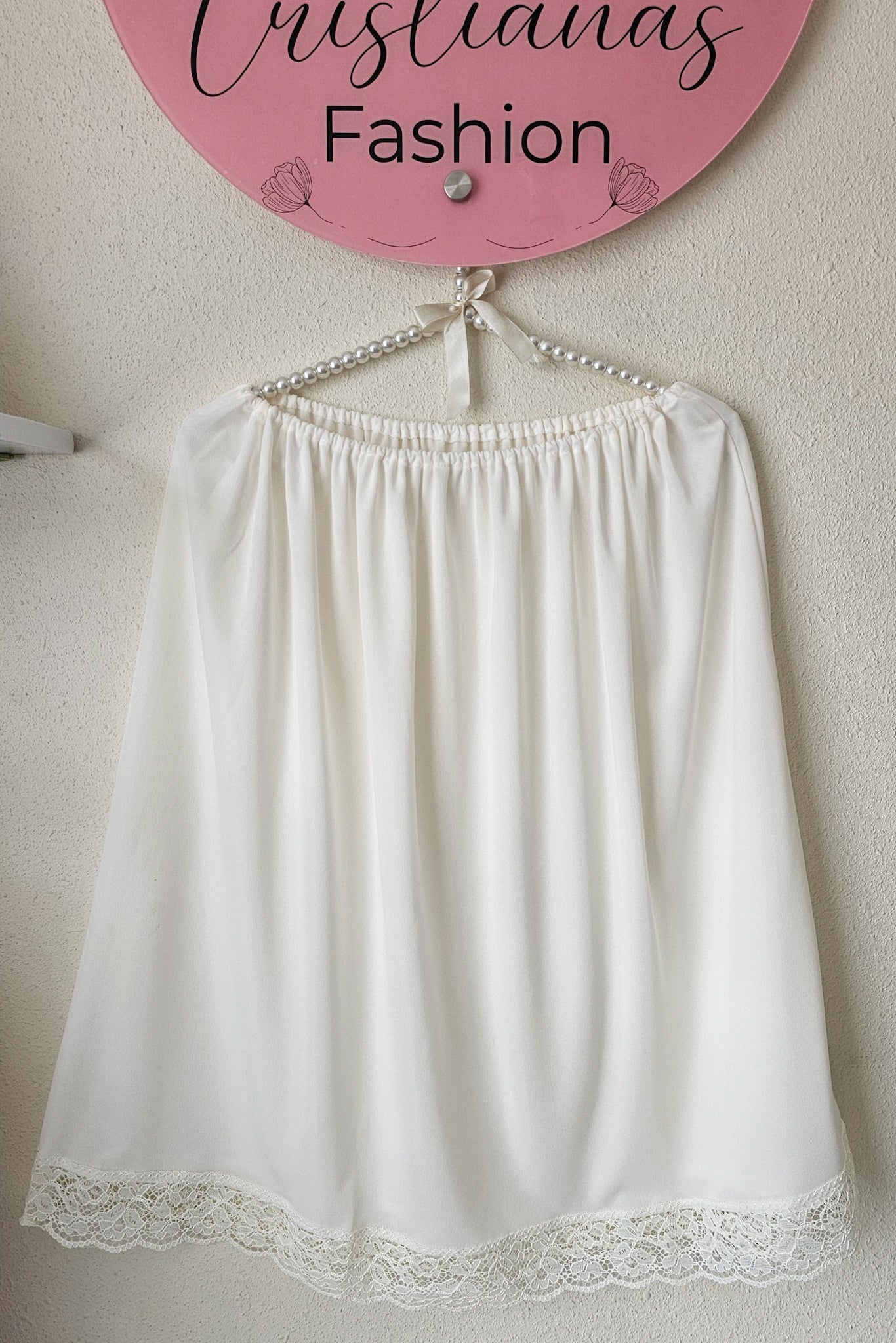 Enagua Satín Beige