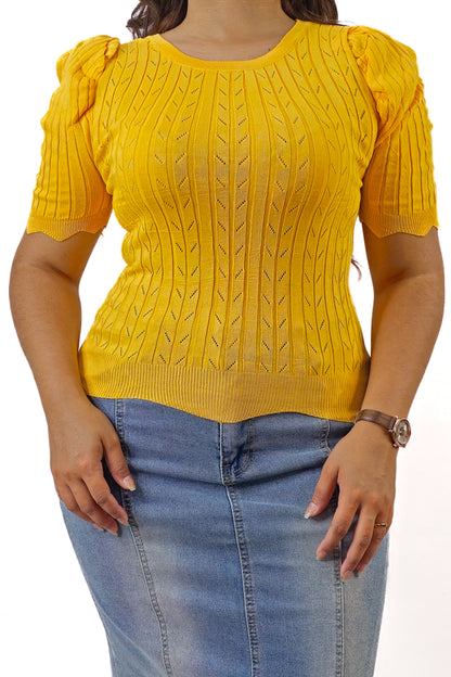 Polera Clásica Mostaza