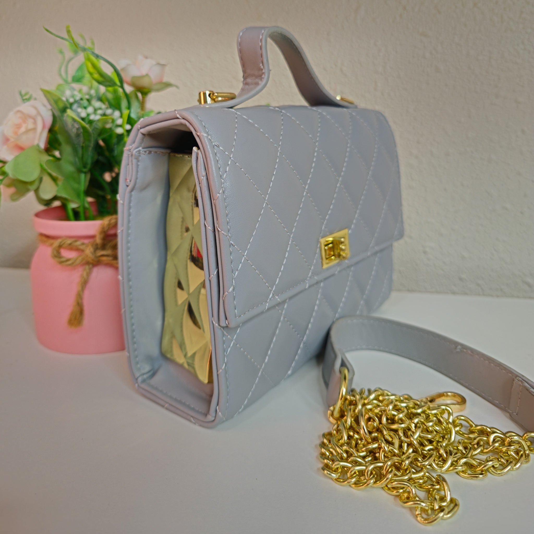 Cartera Gris