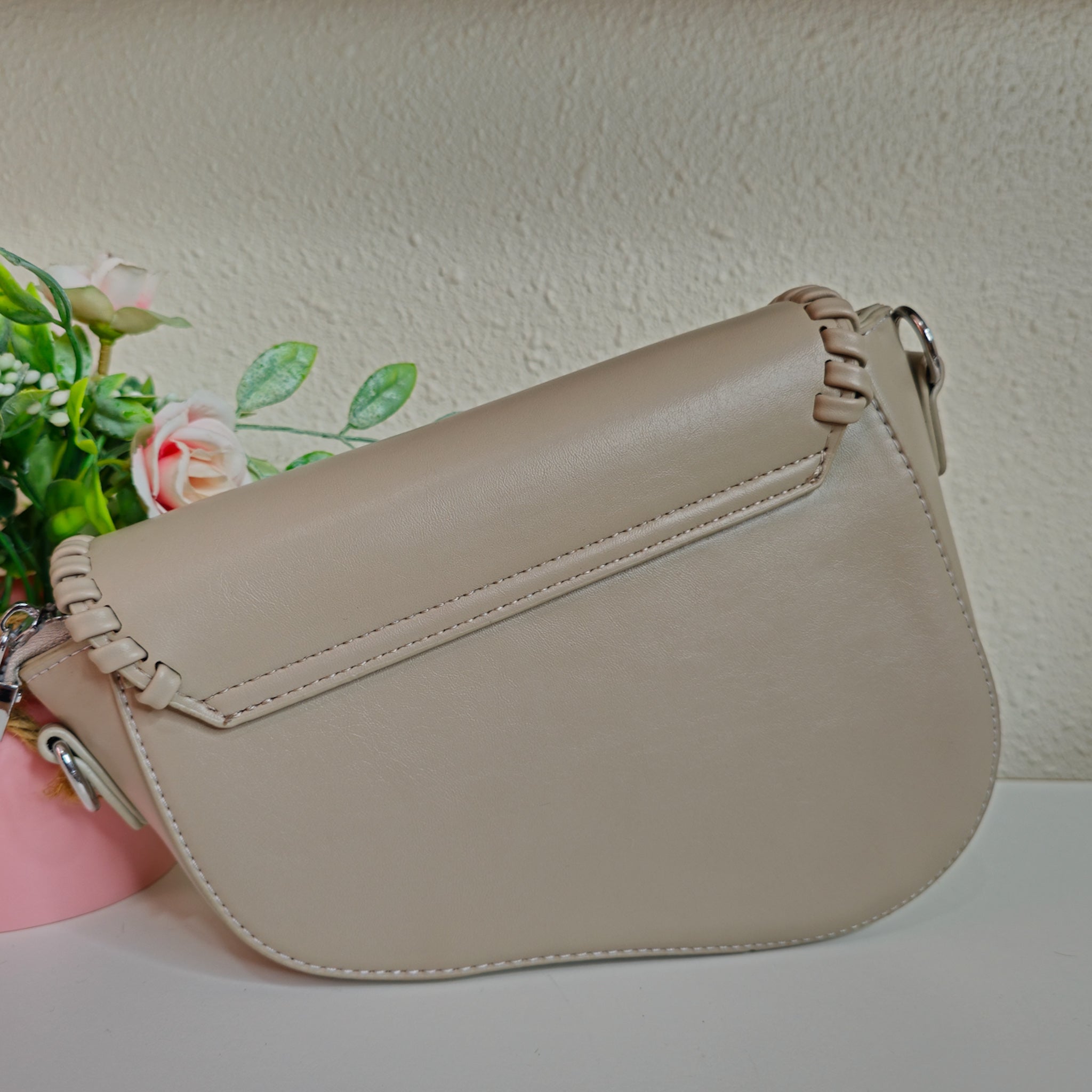 Cartera Beige
