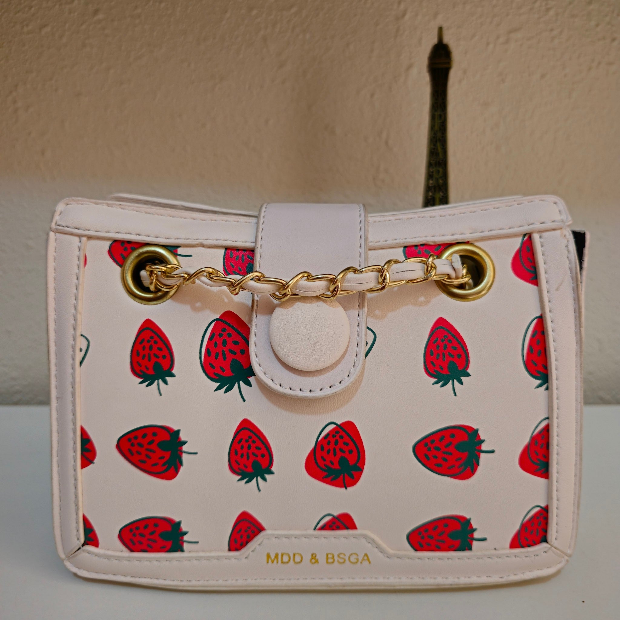 Cartera Beige Strawberry