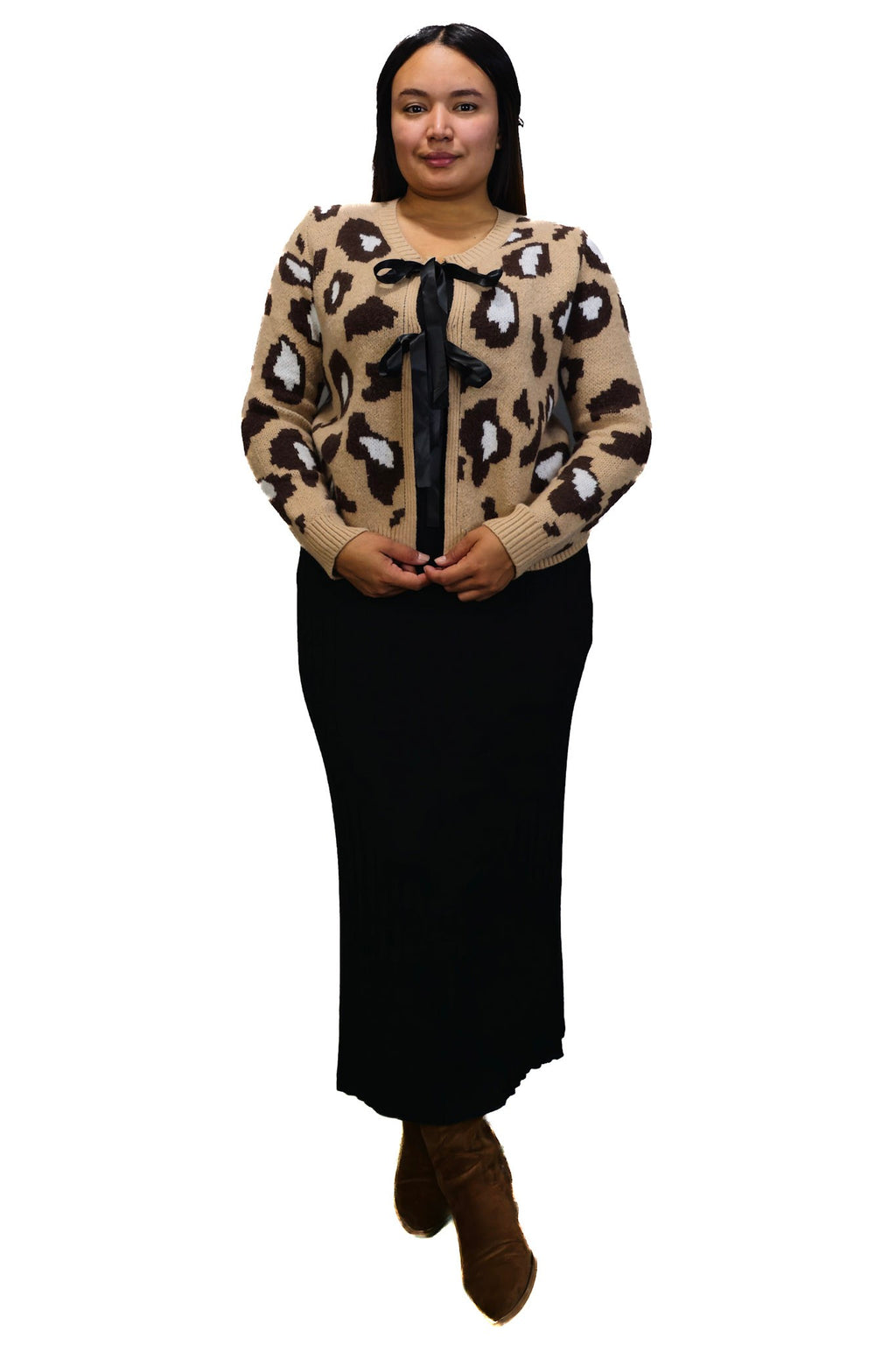 Chaleco de Lana Animal Print