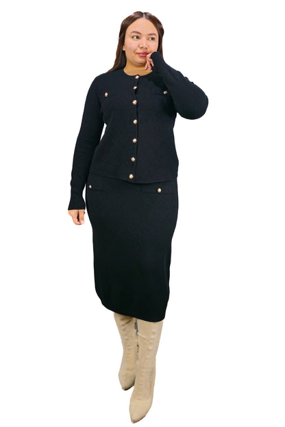 Conjunto de Lanilla Negro