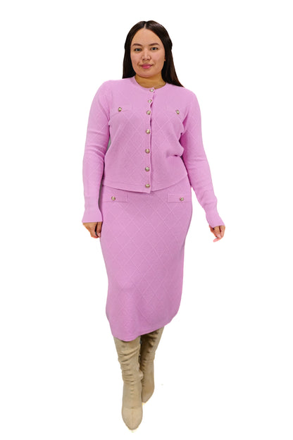 Conjunto de Lanilla Lila