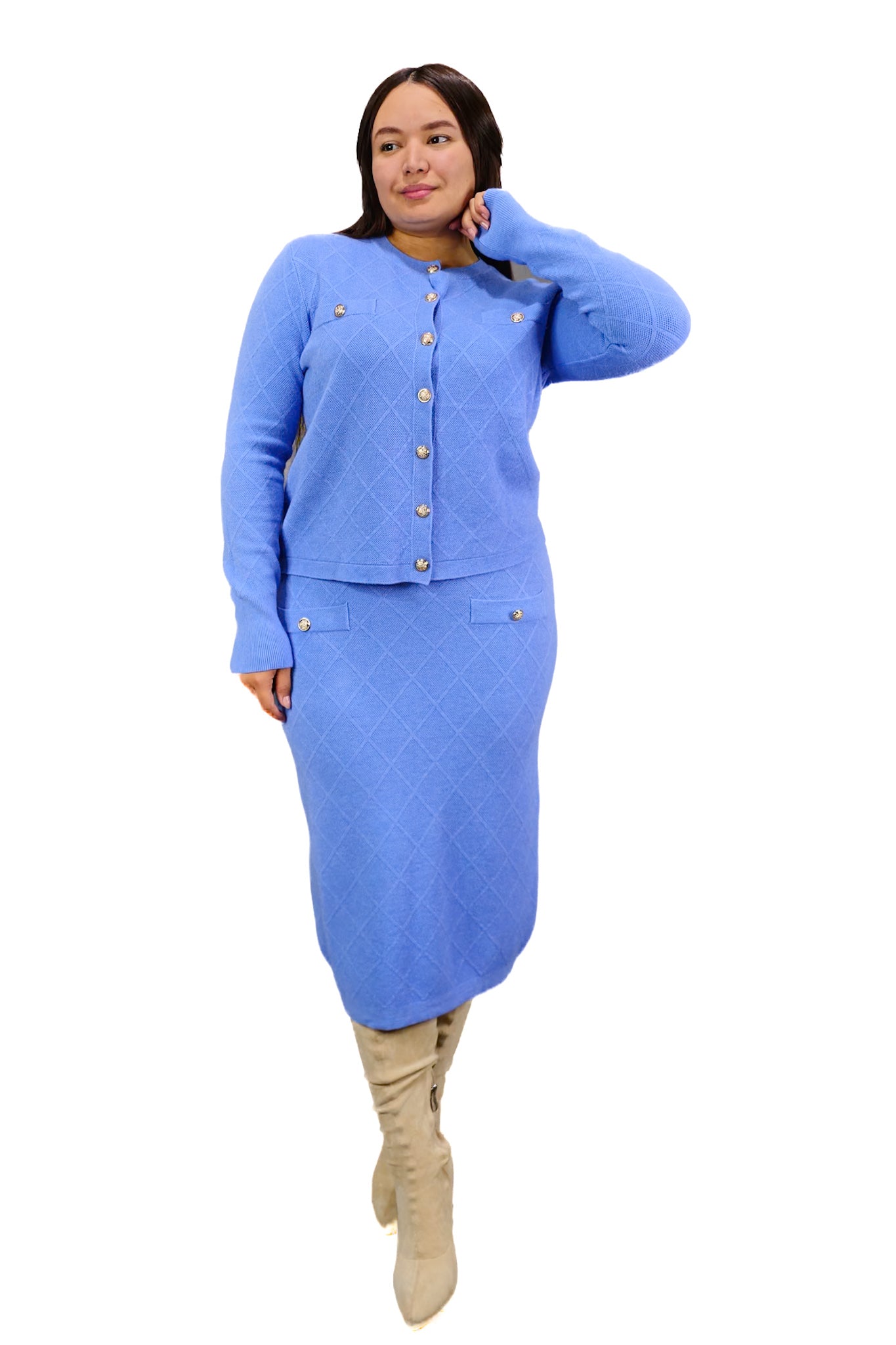 Conjunto de Lanilla Celeste