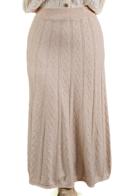 Falda Lana Beige