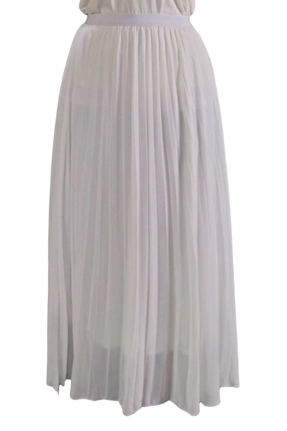 Maxi Falda Plisada Unicolor Lorraine