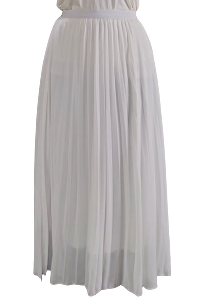 Maxi Falda Plisada Unicolor Lorraine