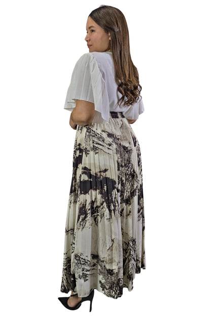 Maxi Falda Plisada Amber