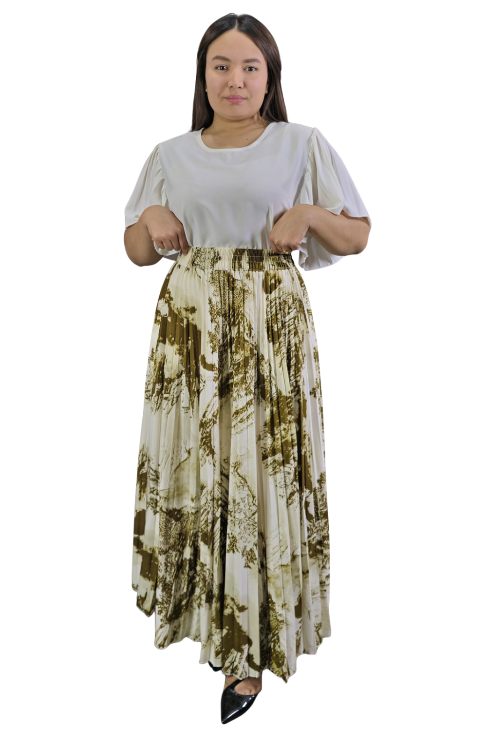Maxi Falda Plisada Amber