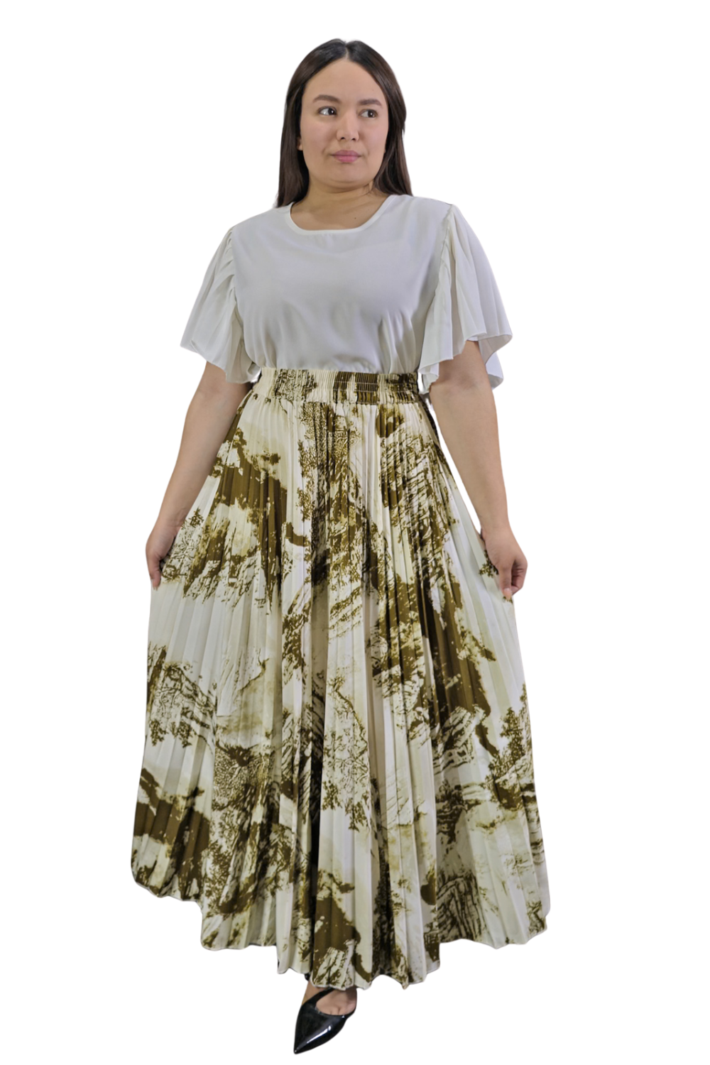 Maxi Falda Plisada Amber