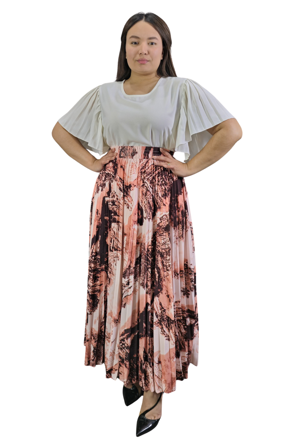 Maxi Falda Plisada Amber