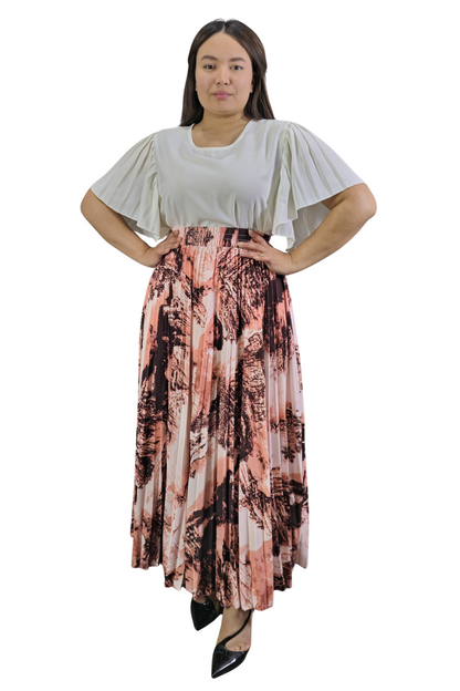 Maxi Falda Plisada Amber