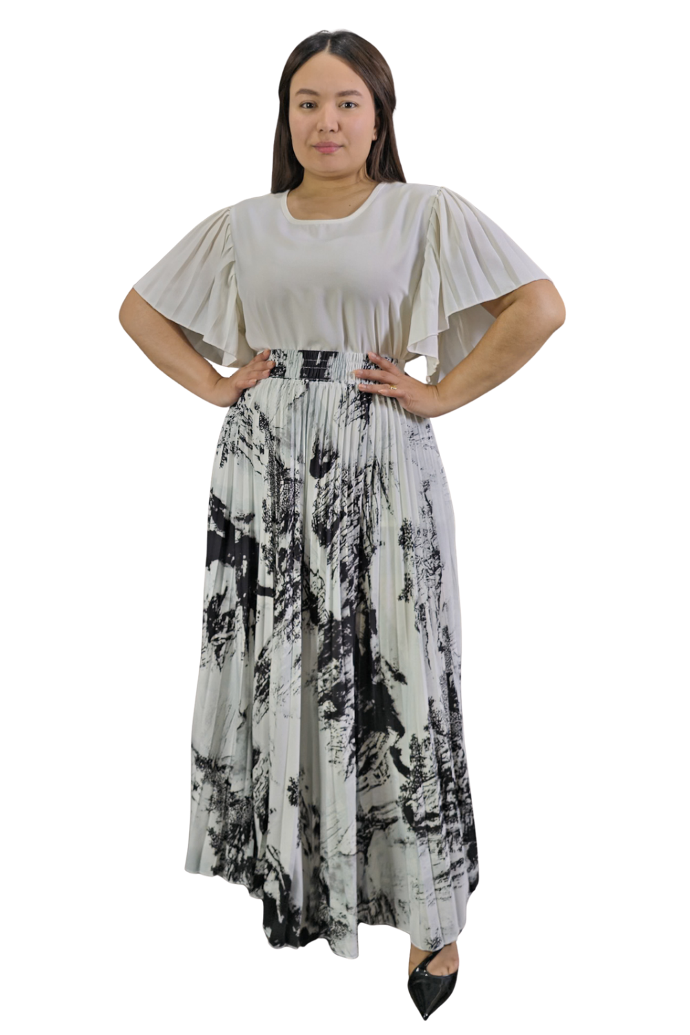 Maxi Falda Plisada Amber