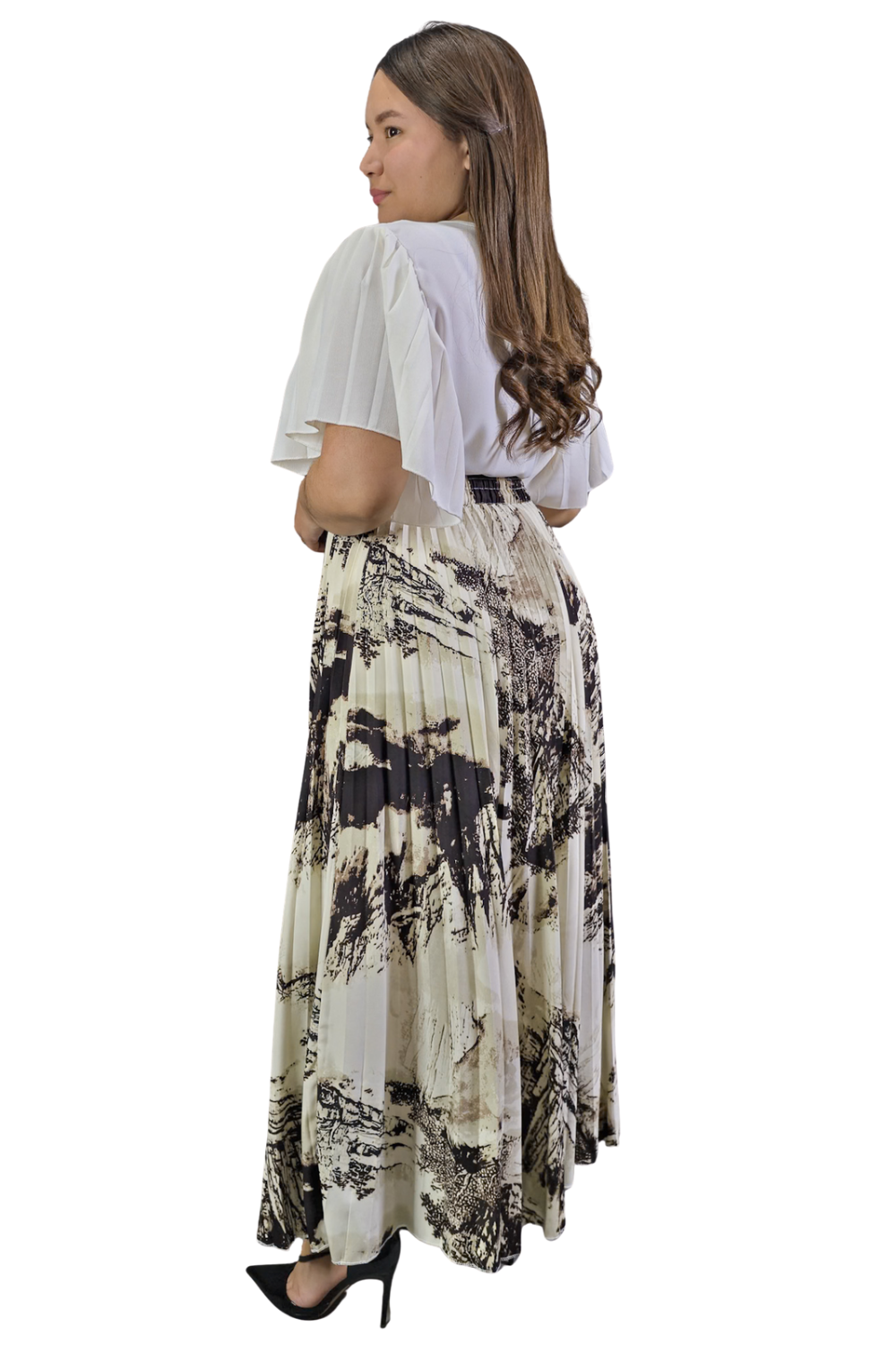 Maxi Falda Plisada Amber