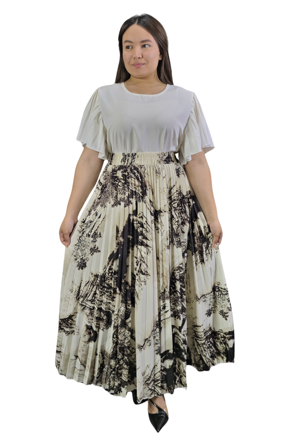 Maxi Falda Plisada Amber