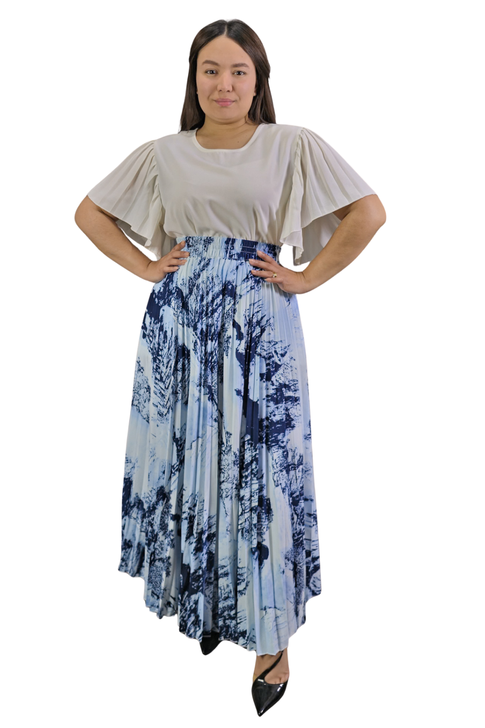 Maxi Falda Plisada Amber