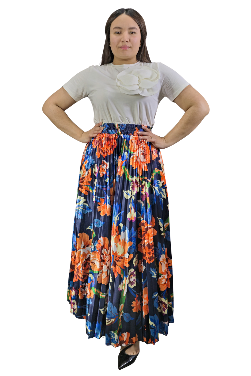 Maxi Falda Plisada Freya