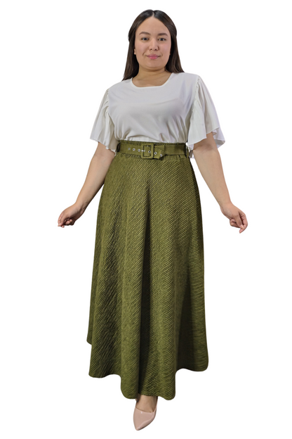 Maxi Falda Texturizada Molly
