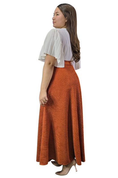 Maxi Falda Texturizada Molly
