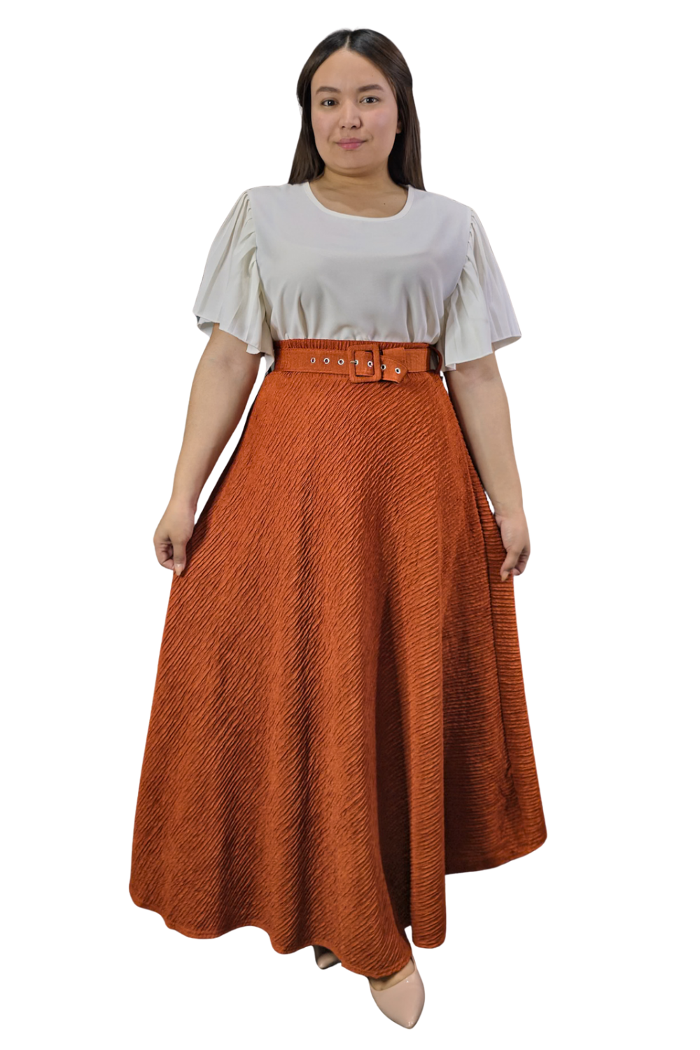 Maxi Falda Texturizada Molly