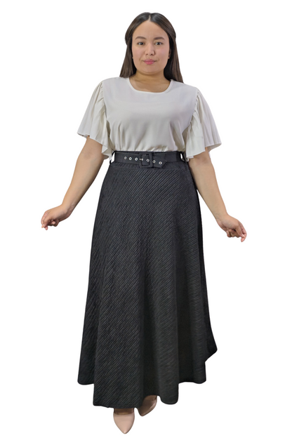 Maxi Falda Texturizada Molly