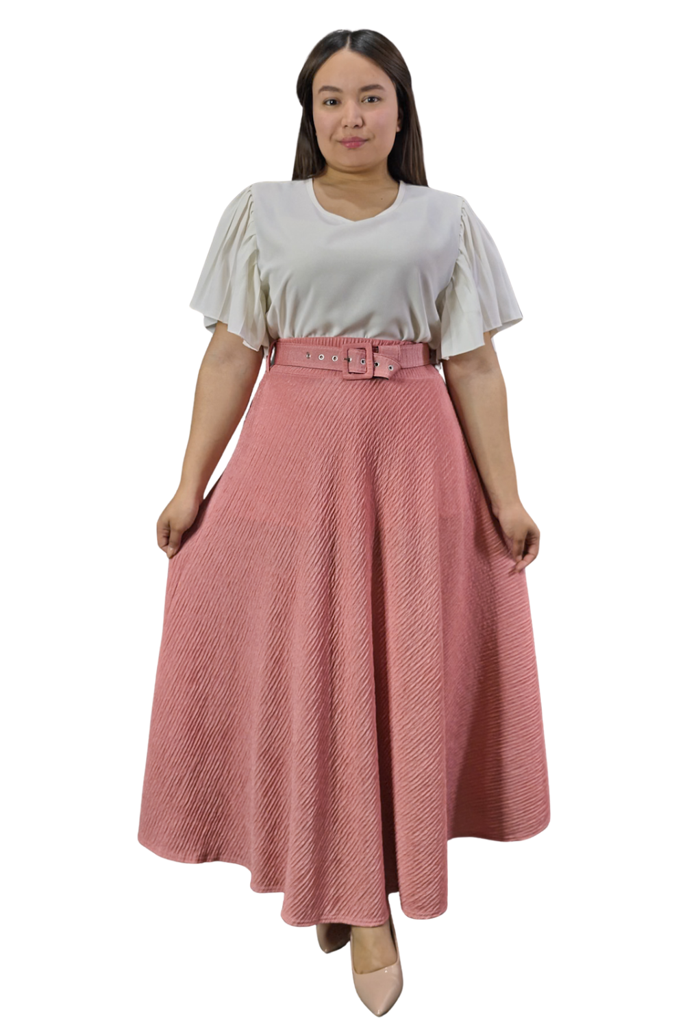 Maxi Falda Texturizada Molly