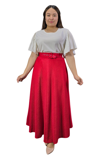 Maxi Falda Texturizada Molly