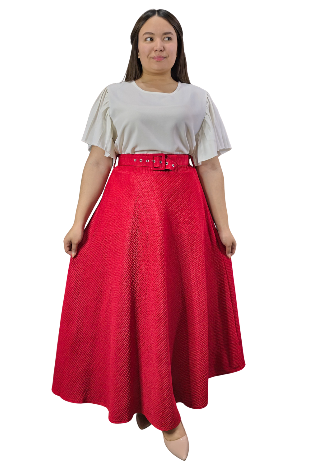 Maxi Falda Texturizada Molly